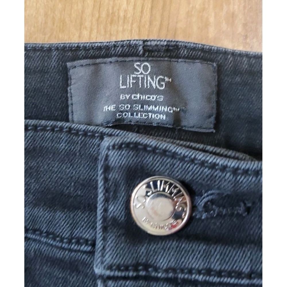 Chico's So LIFTING by Chico's Slimming Jeans Size .5 Black 30x28 - Picture 2 of 7